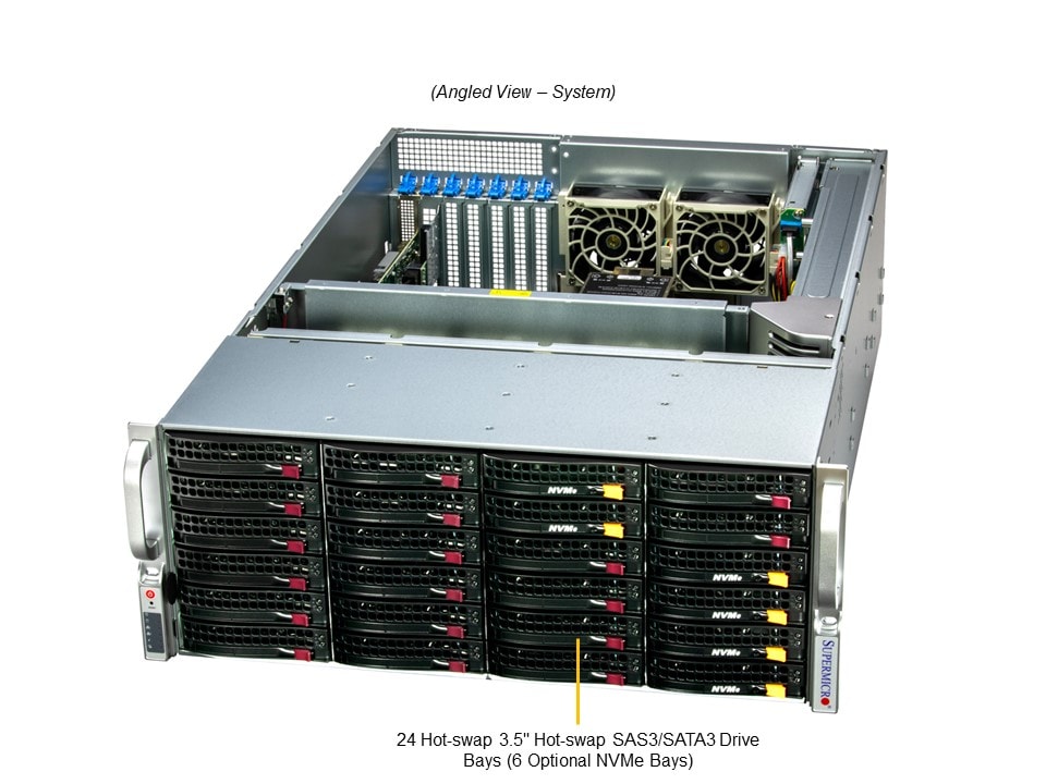 Сервер хранения Supermicro SSG-641E-E1CR24L 4U — фото 2