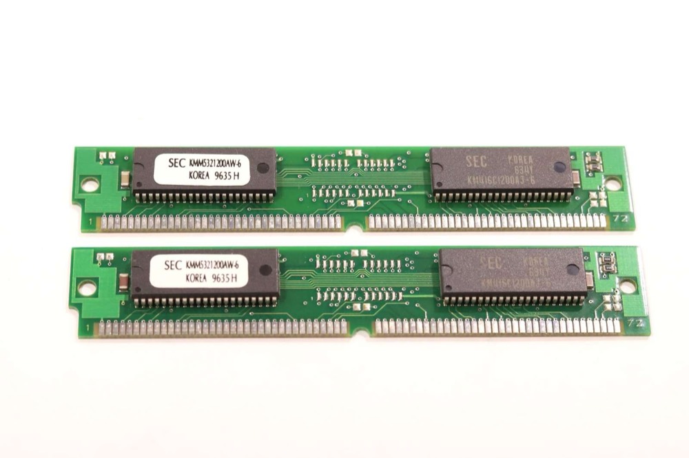 Модуль памяти Samsung 4 МБ 72-pin SIMM Non-Parity, 2 шт. (KMM5321200AW-6) — фото 1
