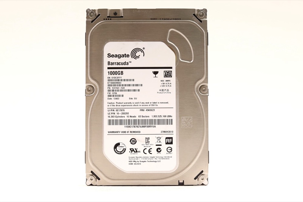 Жёсткий диск Lenovo ST1000DM003 1TB 3.5" 6Gb/s 64MB 7.2K RPM SATA Hard Drive FRU P/N: 45K0623 — фото 1