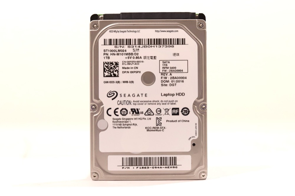 Жёсткий диск Seagate ST1000LM024 1TB 2.5" 3Gb/s 5.4K RPM SATA Hard Drive Dell P/N: 0XP5PX — фото 1