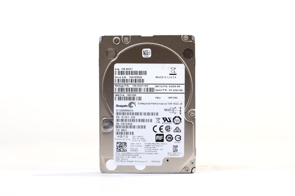 Компонент Seagate ST1200MM0018 1.2TB 2.5" 12Gb/s 10K RPM SAS Drive P/N: 1FF201-038 Tested — фото 1