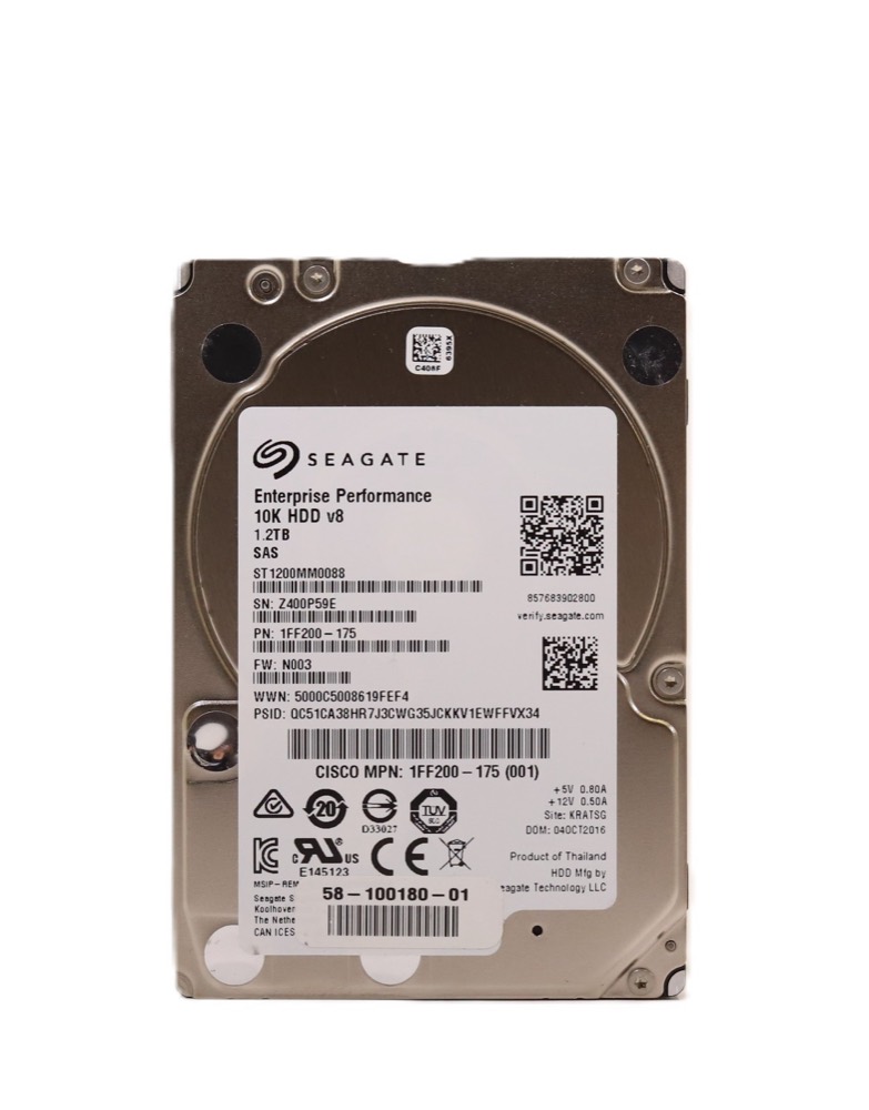 Жёсткий диск Cisco ST1200MM0088 1.2TB 2.5" 12Gb/s 10K RPM SAS Hard Drive P/N: 1FF200-175 — фото 1