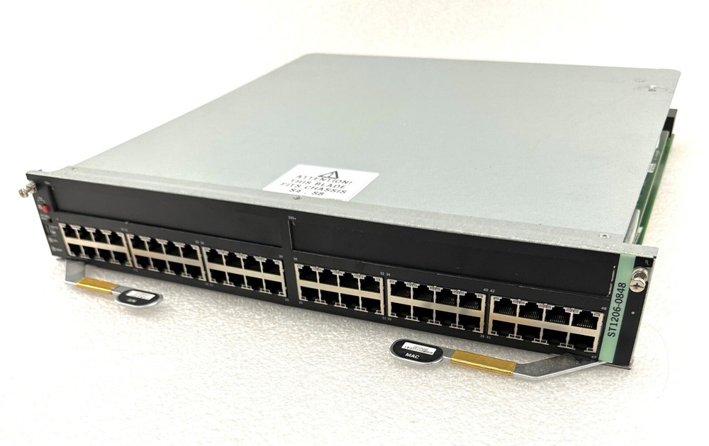 Трансивер ST1206-0848 Enterasys S150 I/O Module 48 Port 10/100/1000BASE-PoE CHASSIS S4, S8 — фото 1