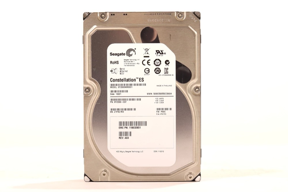 Компонент Seagate ST2000NM0001 2TB 3.5" 6Gb/s 7.2K RPM SAS Drive P/N: 9YZ268-037 Tested — фото 1