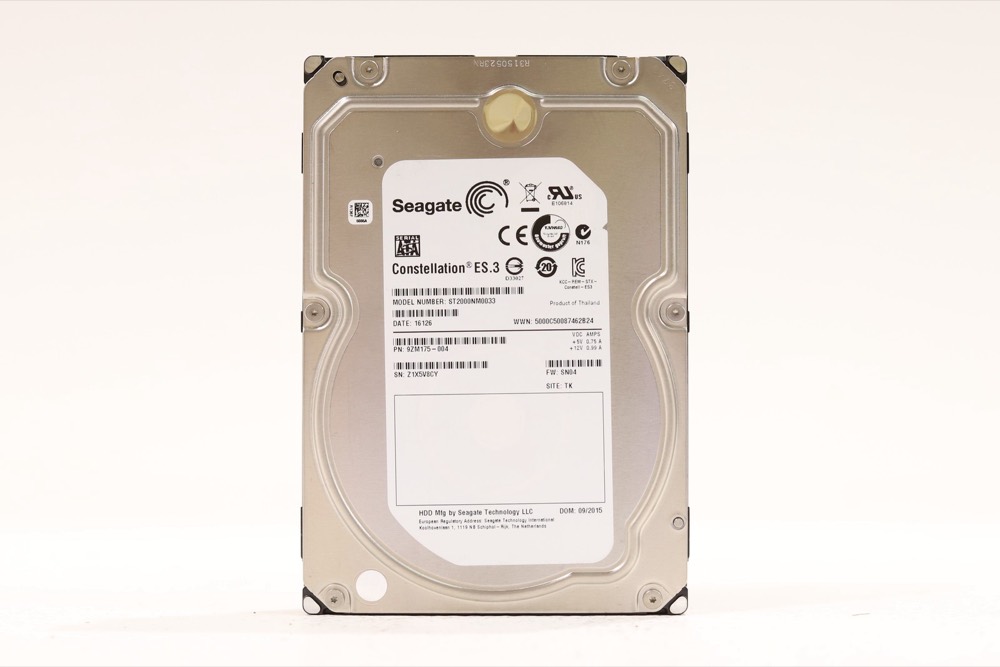 Жёсткий диск Seagate ST2000NM0033 2TB 3.5" 6Gb/s 128MB 7.2K SAS Hard Drive P/N: 9ZM175-004 — фото 1
