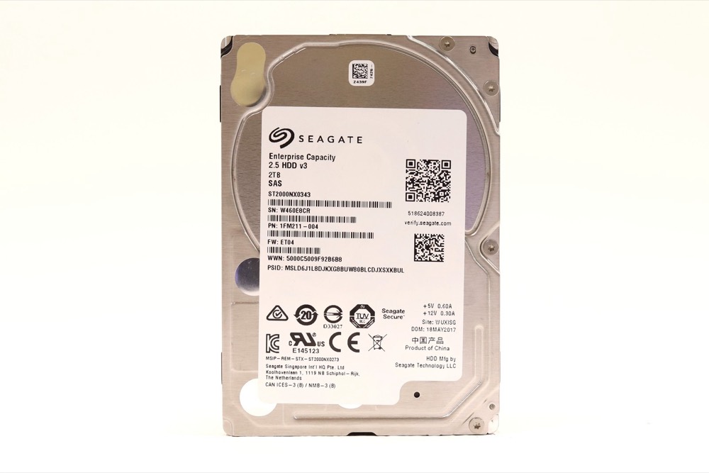 Жёсткий диск Seagate ST2000NX0343 2TB 2.5" 12Gb/s 128MB 7.2K RPM SAS HDD P/N: 1FM211-004 — фото 1
