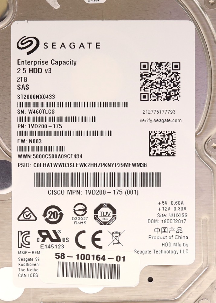 Жёсткий диск Seagate 2 ТБ SAS 12 Гбит/с 7,2K 2,5" 128 МБ (ST2000NX0433) — фото 2