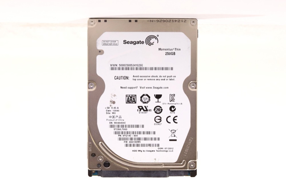 Жёсткий диск Seagate ST250LT003 250GB 2.5" 3Gb/s 5.4K RPM SATA Hard Drive P/N: 9YG14C-500 — фото 1