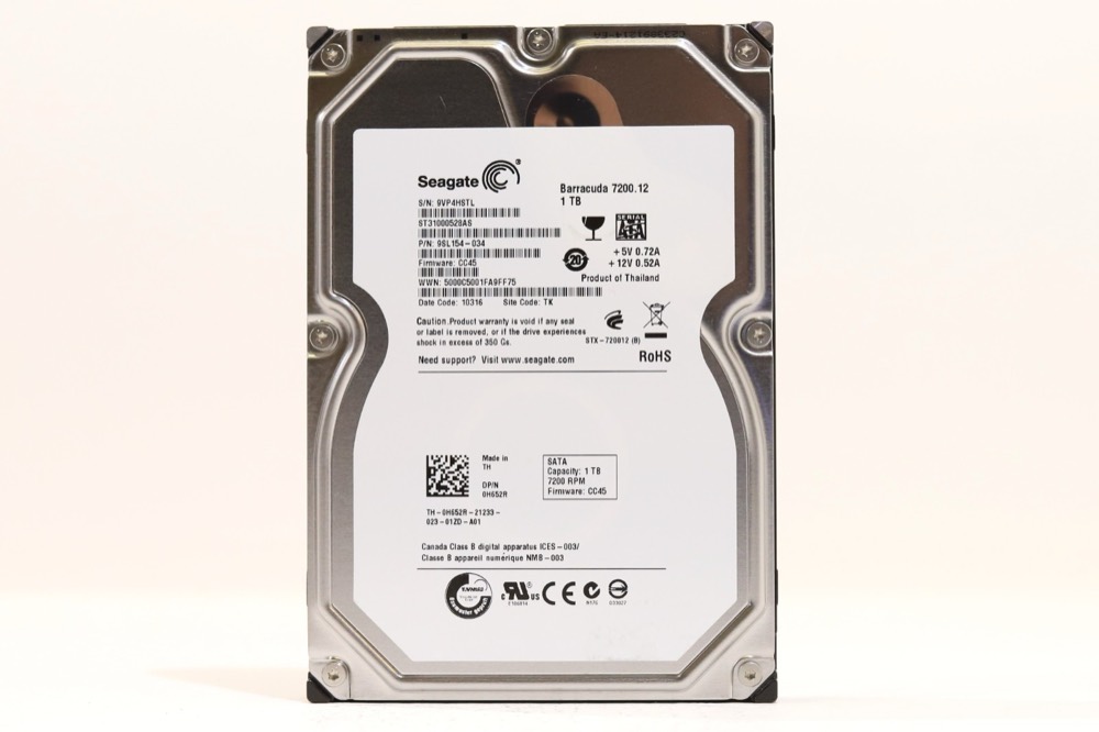Жёсткий диск Dell ST31000528AS 1TB 3.5" 3Gb/s 7.2K RPM SATA HDD Dell P/N: 0H652R Tested — фото 1