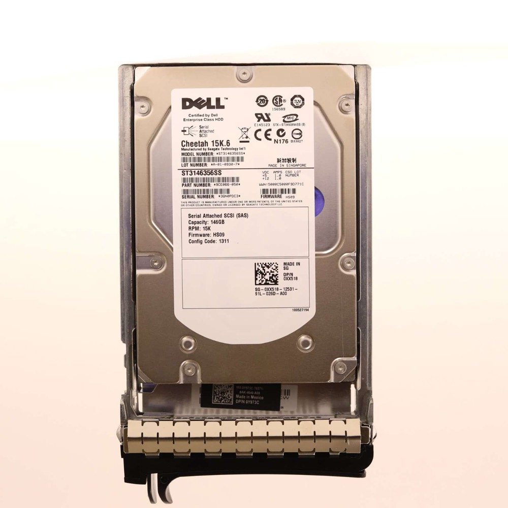 Жёсткий диск Dell ST3146356SS 146GB 3.5" 3Gb/s 16MB 15K RPM SAS HDD W/Caddy Dell P/N: 0XX518 — фото 1