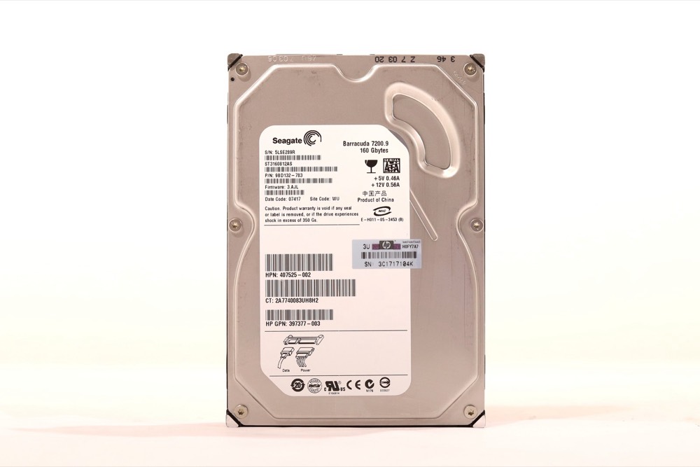 Жёсткий диск HP ST3160812AS 160GB 3.5" 1.5Gb/s 8MB 7.2K RPM SATA Hard Drive P/N: 397377-003 — фото 1