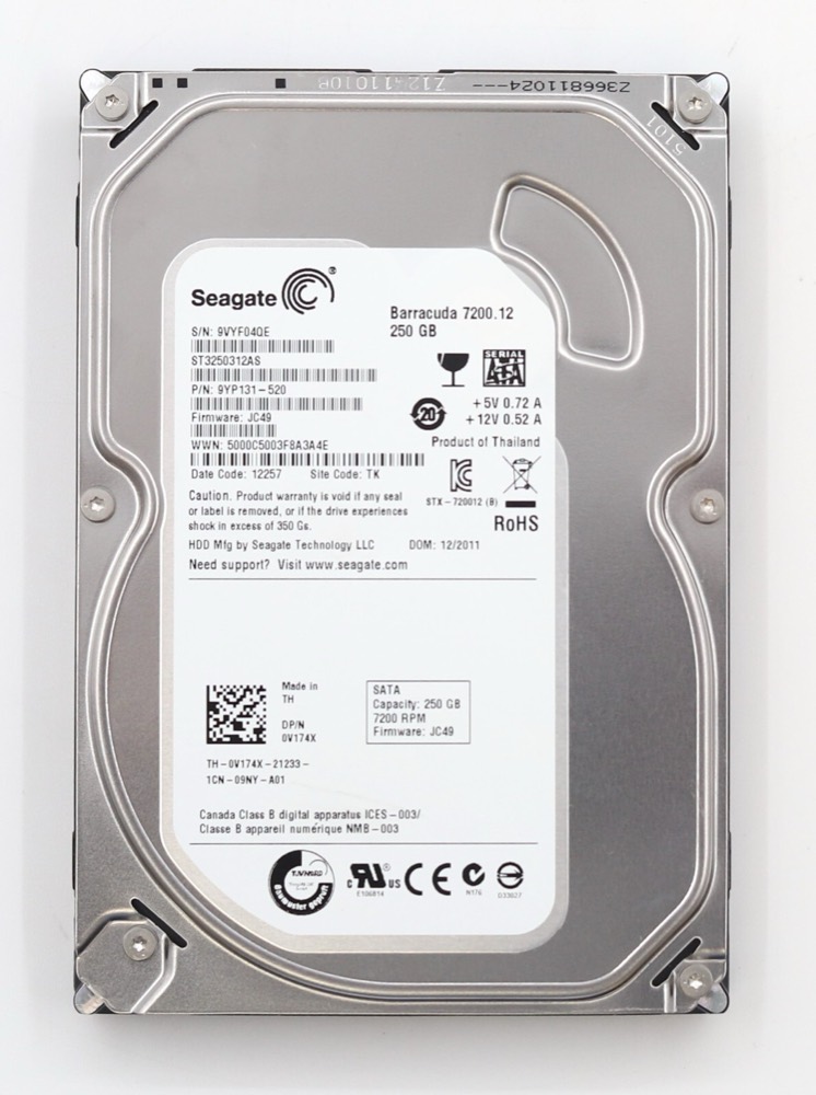 Жёсткий диск Dell ST3250312AS 250GB 3.5" 6Gb/s 8MB 7.2K RPM SATA Hard Drive Dell P/N: 0V174X — фото 2