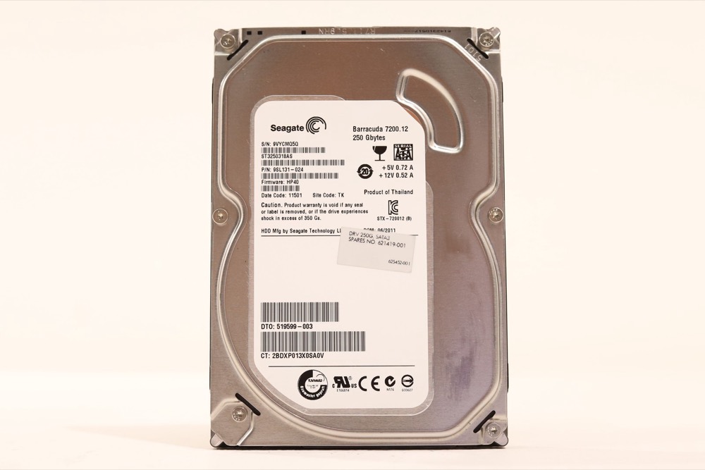Жёсткий диск New ListingSeagate ST3250318AS 250GB 3.5" 3Gb/s 8MB 7.2K RPM SATA Hard Drive P/N:9SL131-024 — фото 1