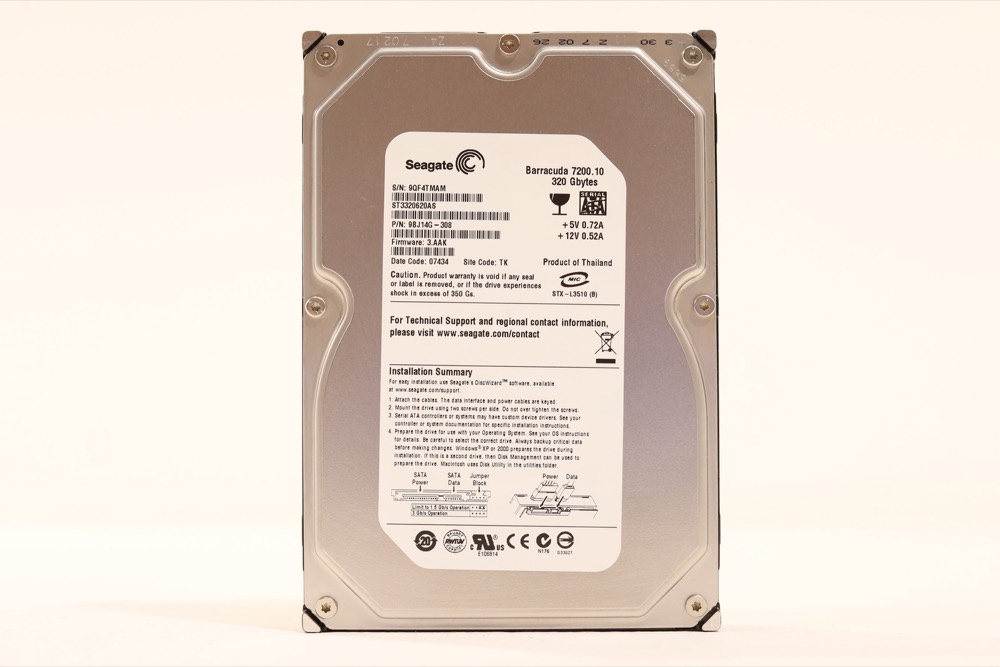 Жёсткий диск New ListingSeagate ST3320620AS 320GB 3.5" 3Gb/s 16MB 7.2K RPM SATA HDD P/N: 9BJ14G-308 — фото 1