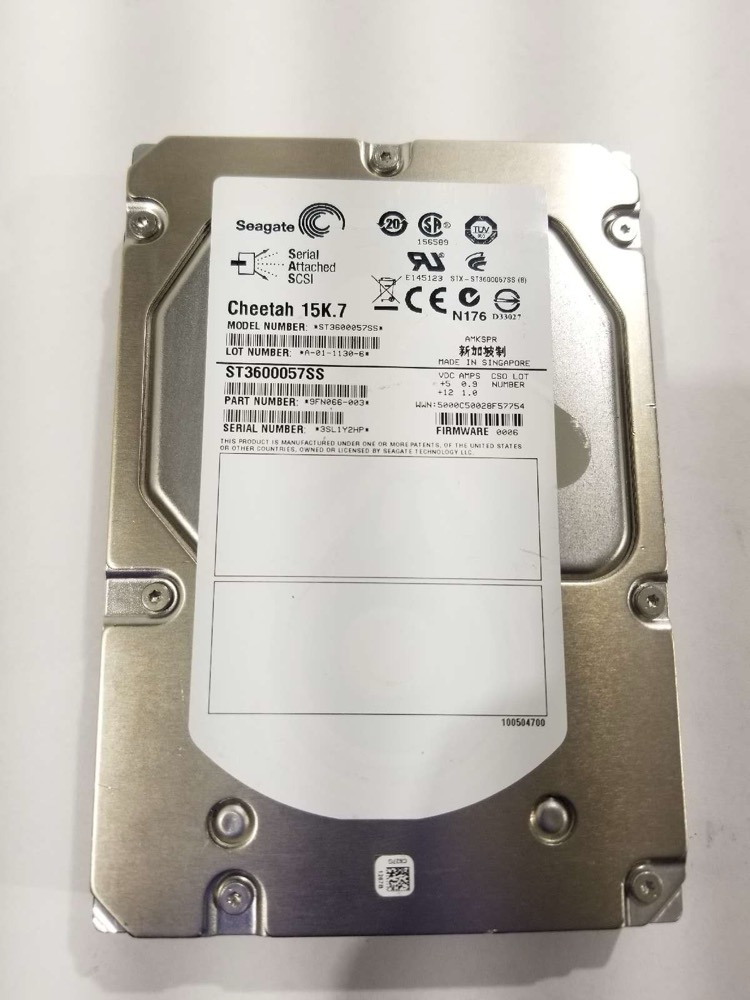 Жёсткий диск Seagate ST3600057SS 600GB 3.5" 6Gb/s 15K RPM SAS Hard Drive P/N: 9FN066-003 — фото 1