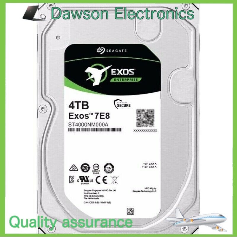 Жёсткий диск Seagate Exos 7E8 4 ТБ SATA III 7200 об/мин 3,5" 256 МБ (ST4000NM000A) — фото 1