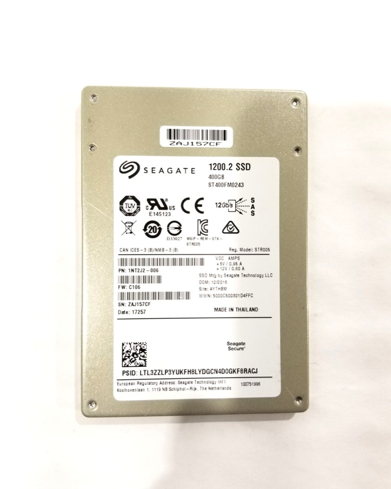 SSD-накопитель Seagate ST400FM0243 1200.2 400GB 2.5" 12Gb/s SAS SSD P/N: 1NT2J2-006 Tested — фото 1