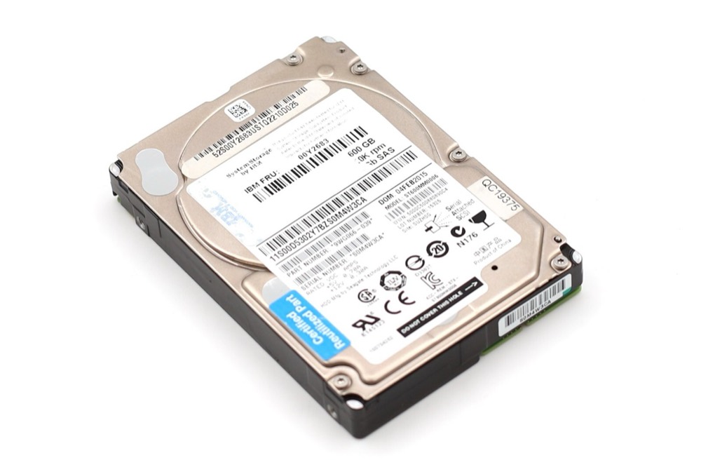 Компонент IBM ST600MM0006 600GB 2.5" 6Gb/s 10K RPM SAS Serve Drive FRU P/N: 00Y2683 Tested — фото 1