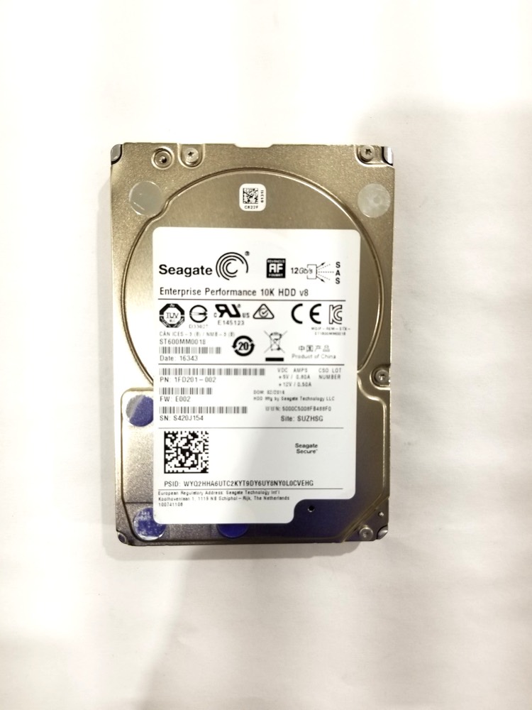 Компонент Seagate ST600MM0018 600GB 2.5" 12Gb/s 128MB 10K RPM SAS Drive P/N: 1FD201-002 — фото 1