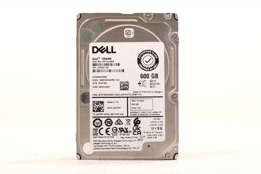 Жёсткий диск New ListingDell ST600MM0069 600GB 2.5" 12Gb/s 128MB 10K RPM SAS Hard Drive Dell P/N: 0XXTRP — фото 1