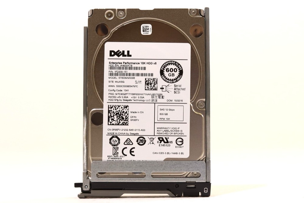 Жёсткий диск Dell 600 ГБ SAS 12 Гбит/с 10K 2,5" с салазками (ST600MM0088, 0R95FV) — фото 1