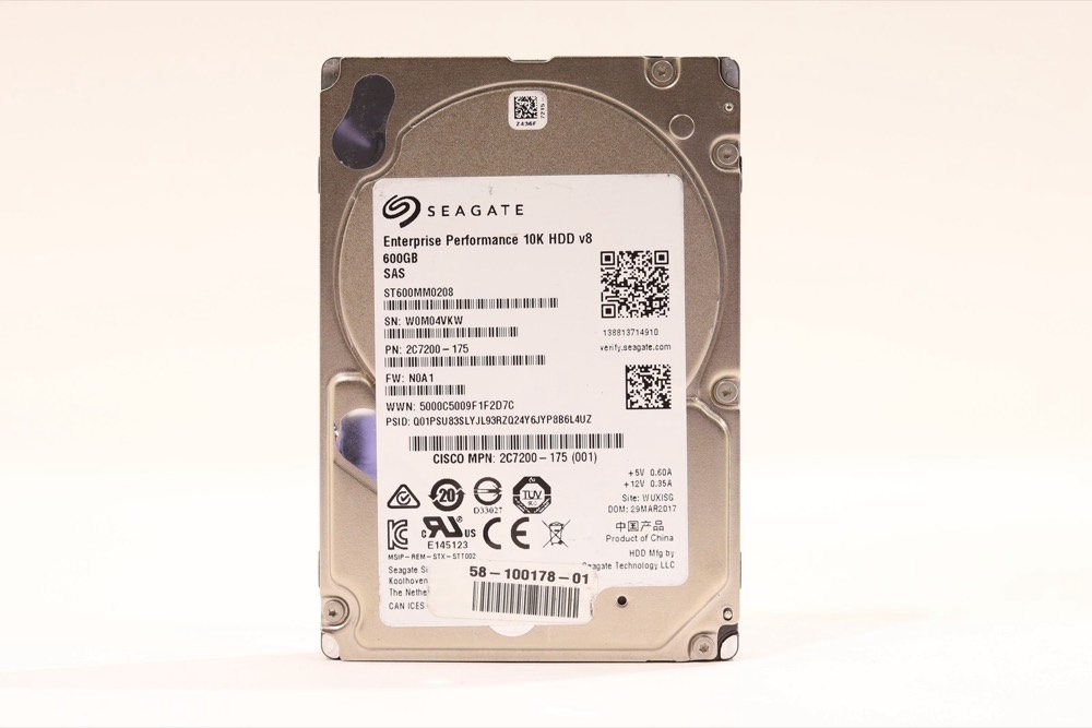 Жёсткий диск Cisco ST600MM0208 600GB 2.5" 12Gb/s 10K RPM SAS Hard Drive P/N:2C7200-175 Tested — фото 1