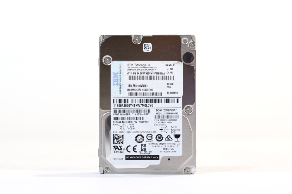 Компонент IBM ST600MP0015 600GB 2.5" 6Gb/s 15K RPM SAS Drive FRU P/N: 00WV962 Tested — фото 1