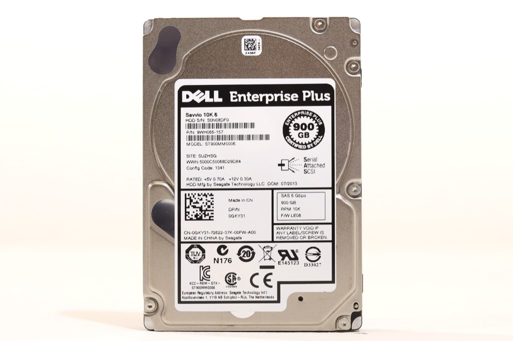 Компонент Dell ST900MM0006 900GB 2.5" 6Gb/s 10K RPM SAS Drive Dell P/N: 0GKY31 Tested — фото 1