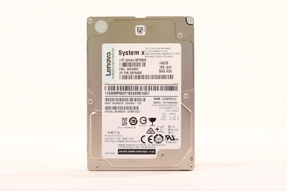 Жёсткий диск Lenovo ST9146853SS 146GB 2.5" 6Gb/s 15K RPM SAS Hard Drive FRU P/N: 00FN459 — фото 1