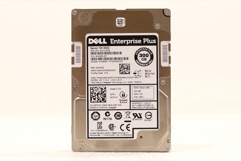 Жёсткий диск Dell ST9300453SS 300GB 2.5" 6Gb/s 64MB 15K RPM SAS SED HDD Dell P/N: 087CN3 — фото 1