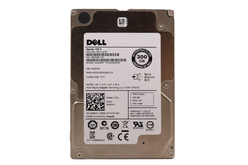 Жёсткий диск Dell ST9300653SS 300G 2.5" 6Gb/s 64MB 15K RPM SAS Hard Drive Dell P/N: 0H8DVC — фото 1
