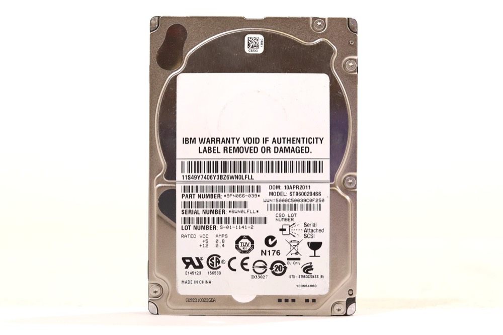 Компонент IBM ST9600204SS 600GB 2.5" 6Gb/s 10K RPM SAS Drive P/N: 9PN066-039 Tested — фото 1