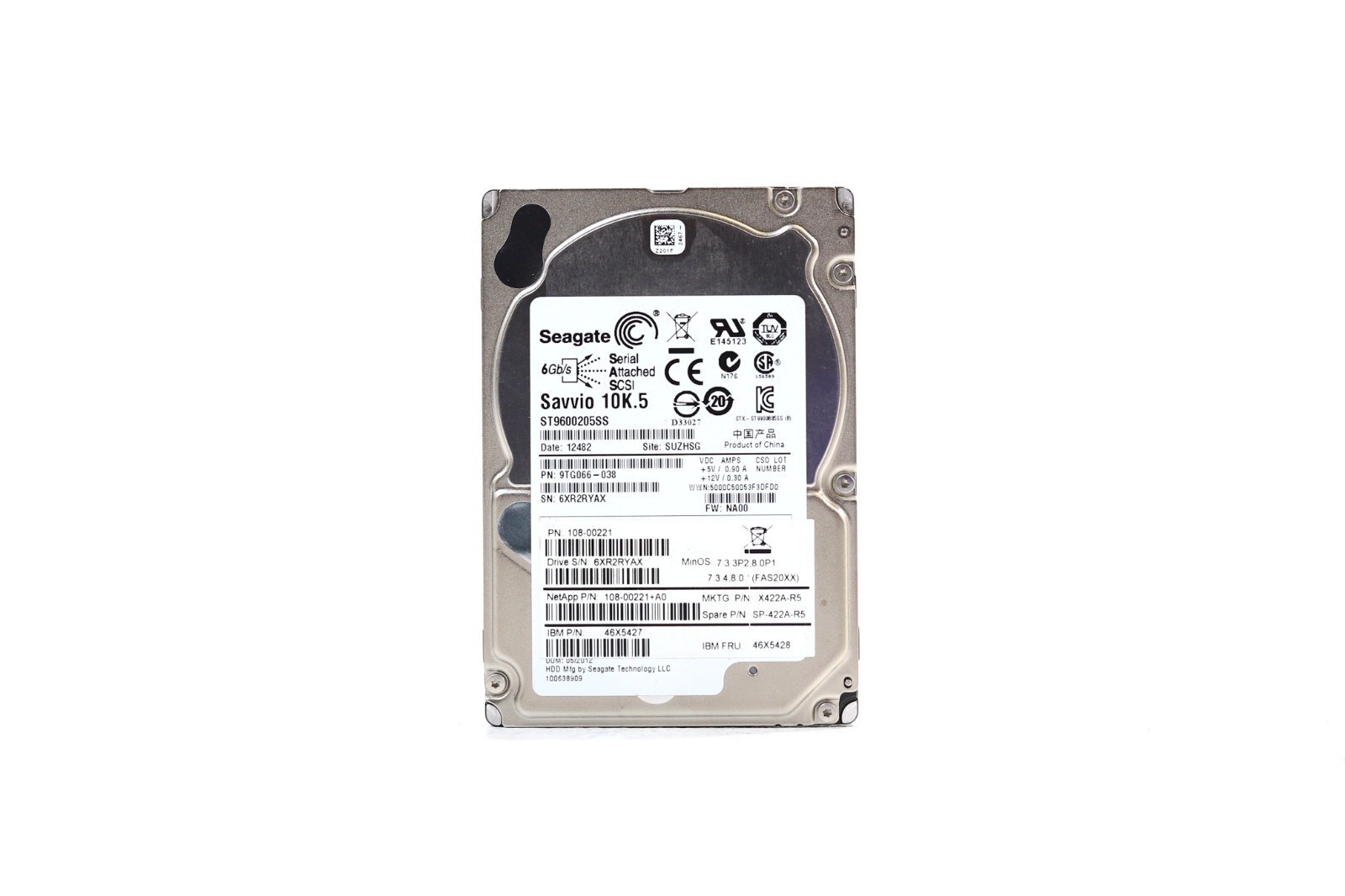 Сервер IBM ST9600205SS 600GB 2.5" 6Gb/s 10K RPM SAS Server Drive P/N: 46X5427 Tested — фото 1