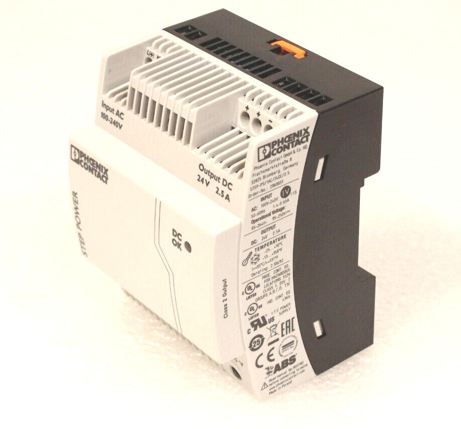Блок питания STEP-PS/1AC/24DC/2.5 2868651 Phoenix Contact POWER SUPPLY MODULE 24V, 2.5A — фото 1