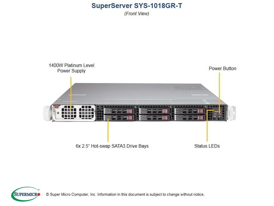 Сервер Supermicro SYS-1018GR-T 1U — фото 4