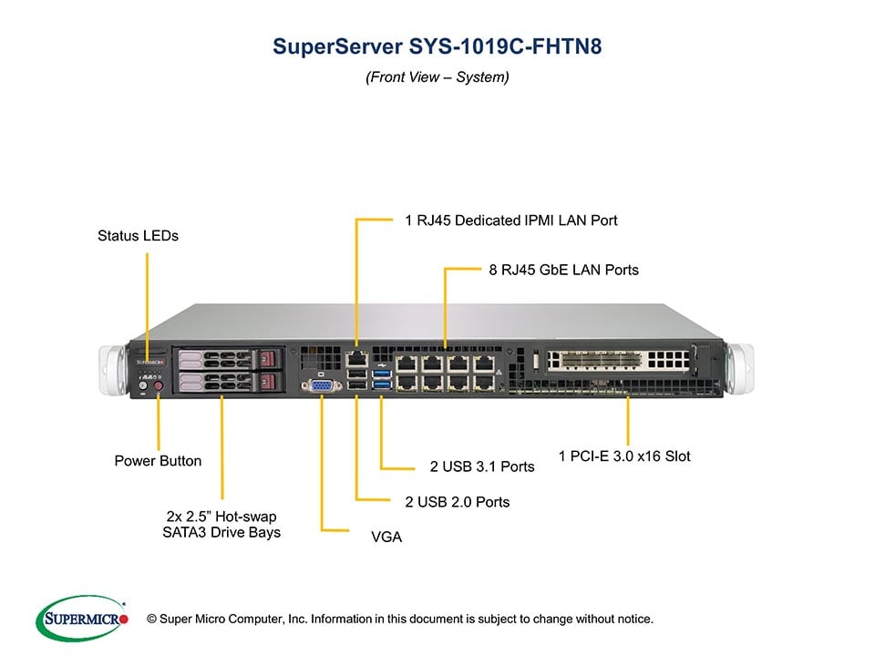 Сервер Supermicro SYS-1019C-FHTN8 1U — фото 4
