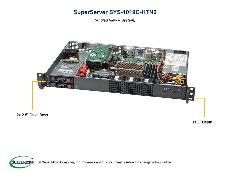 Сервер Supermicro SYS-1019C-HTN2 1U — фото 2