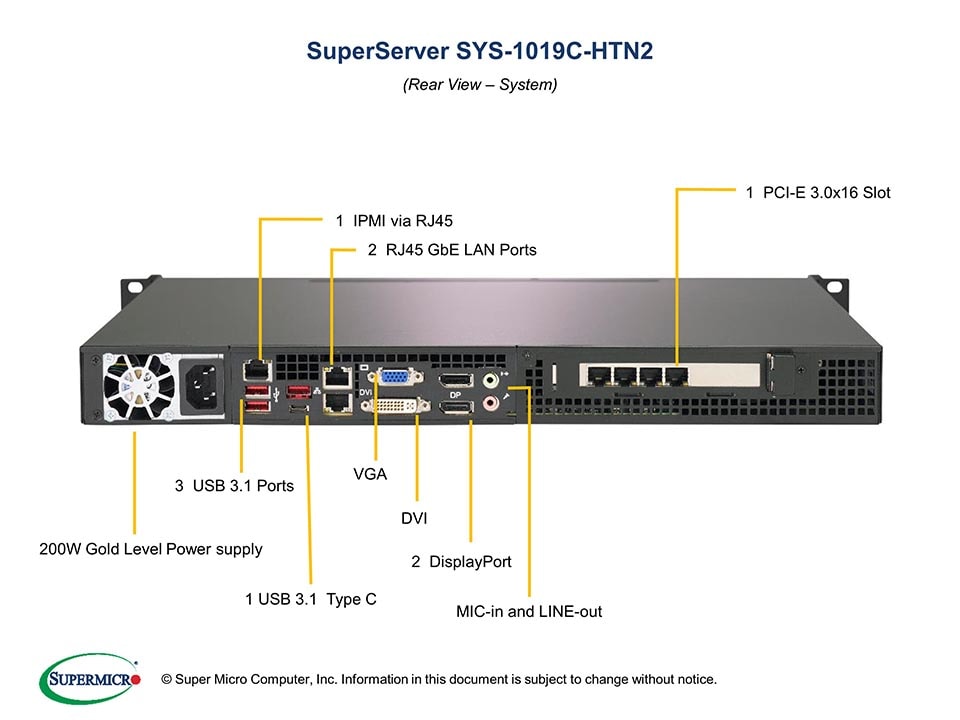 Сервер Supermicro SYS-1019C-HTN2 1U — фото 5