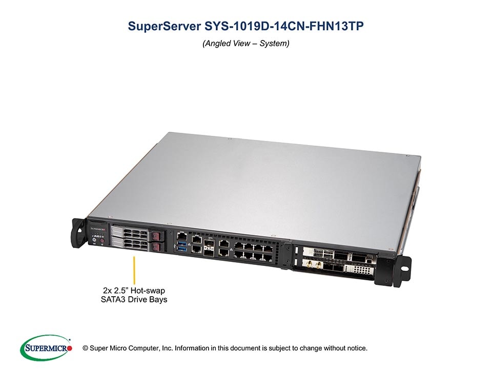 Сервер Supermicro SYS-1019D-14CN-FHN13TP 1U — фото 2