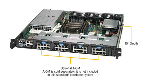 Сервер SuperMicro SYS-1019D-16C-FRN5TP 1U System with Redundant 400W PWS — фото 1