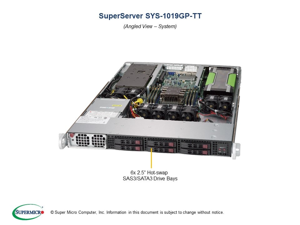 Сервер Supermicro SYS-1019GP-TT 1U — фото 2