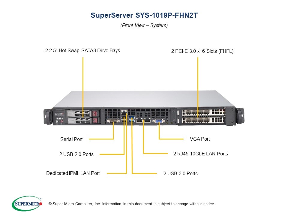 Сервер Supermicro SYS-1019P-FHN2T 1U — фото 4