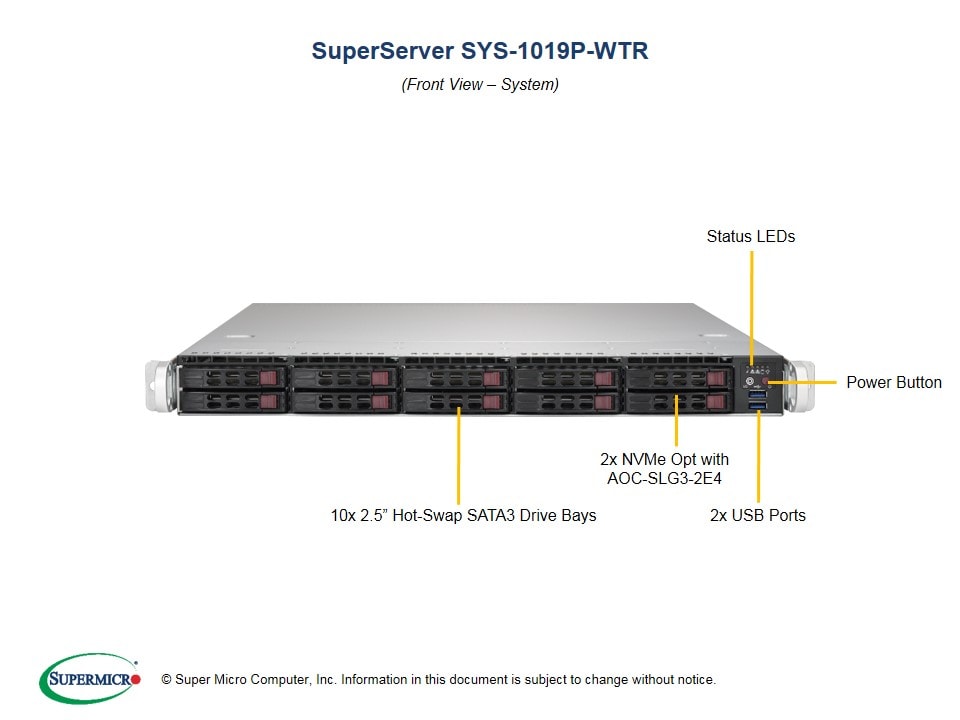 Сервер Supermicro SYS-1019P-WTR 1U — фото 4