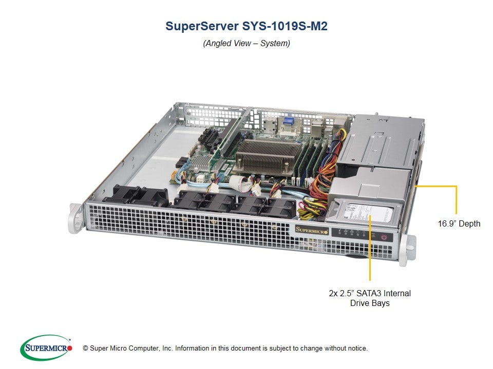 Сервер Supermicro SYS-1019S-M2 1U — фото 2