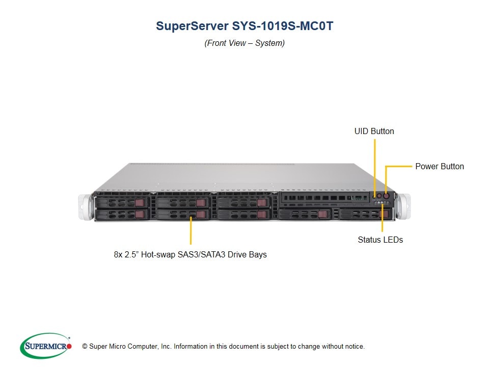 Сервер Supermicro SYS-1019S-MC0T 1U — фото 4