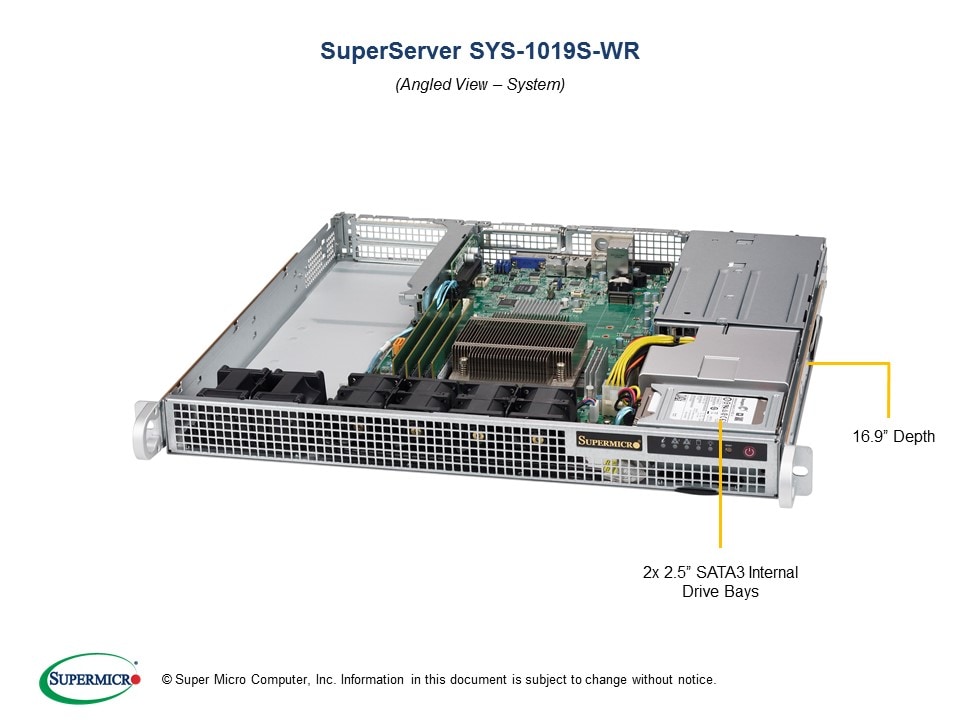 Сервер Supermicro SYS-1019S-WR 1U — фото 2