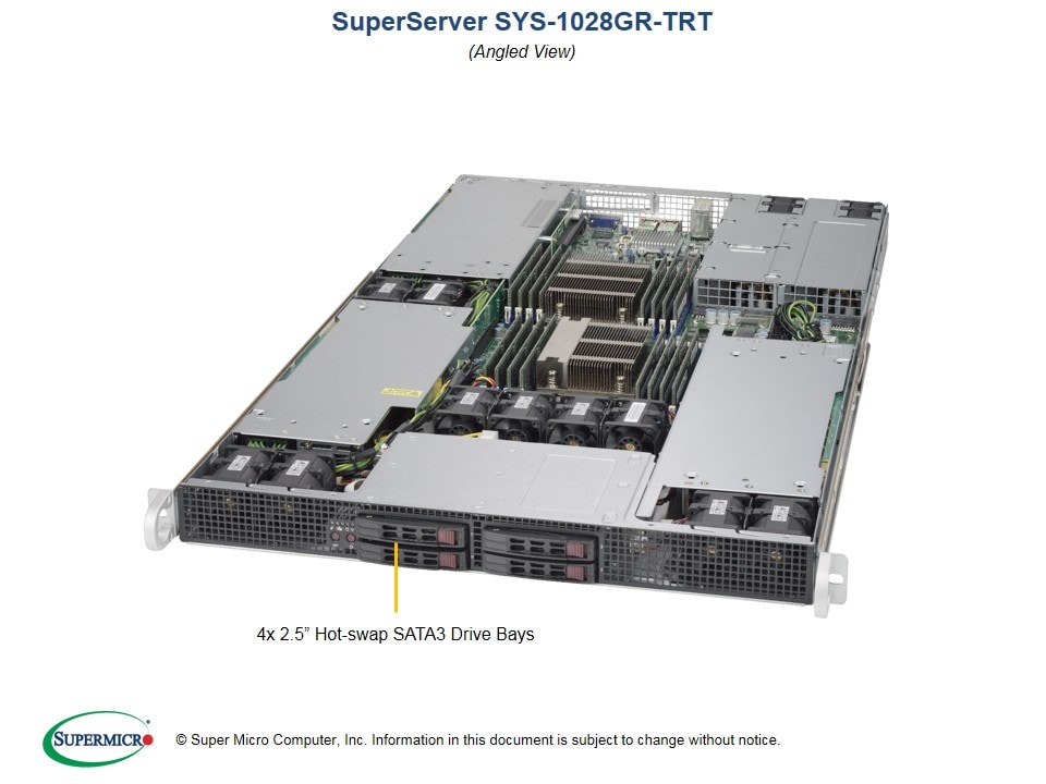 Материнская плата *NEW* SuperMicro SYS-1028GR-TRT 1U Server with X10DRG-HT Motherboard — фото 3