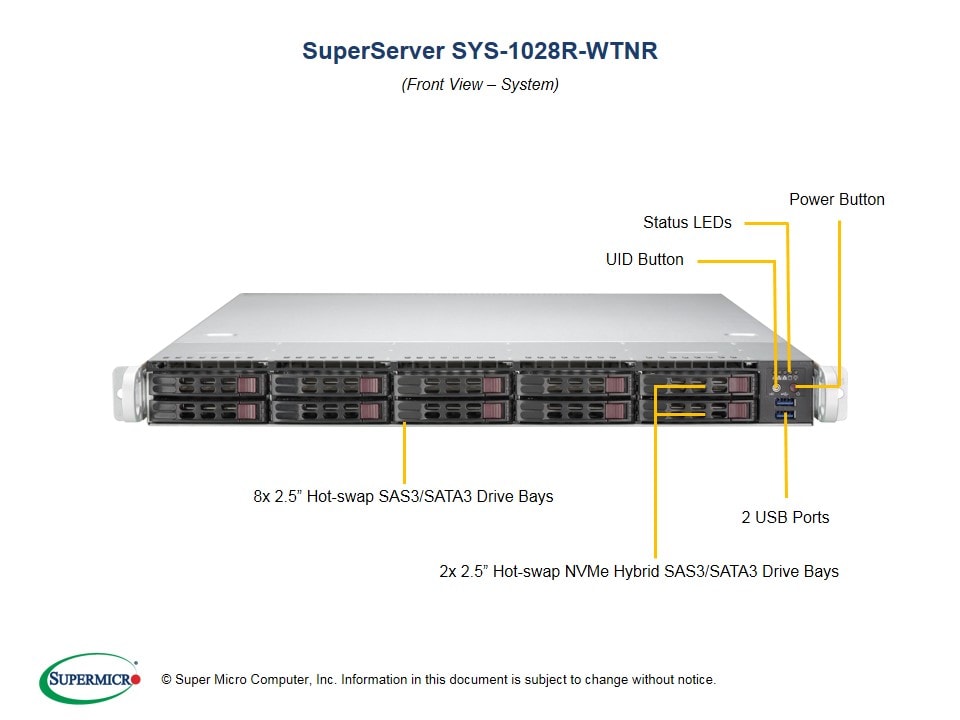 Сервер Supermicro SYS-1028R-WTNRT 1U — фото 4