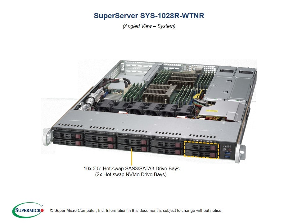 Сервер Supermicro SYS-1028R-WTNR 1U — фото 2