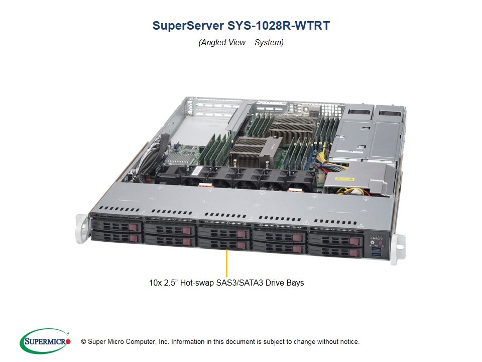 Сервер Supermicro SYS-1028R-WTRT 1U — фото 2